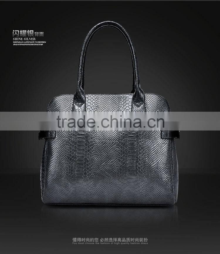 2016 style european branded snake skin handbag fashion women bag