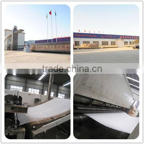 Polyester staple fibre thermally bonded non woven geotextile