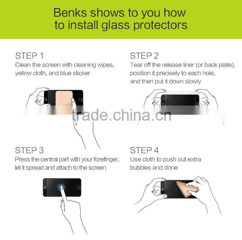 Benks Magic OKR+ PRO 0.3mm 9H Full cover privacy tempered glass screen protector for iphone 6