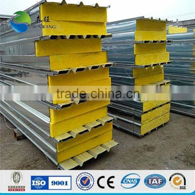 color environmental steel sandwich panel with high quality for warehouse