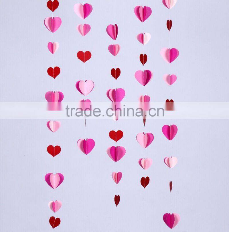 HOT!purple circle paper garland for home baby show decorations