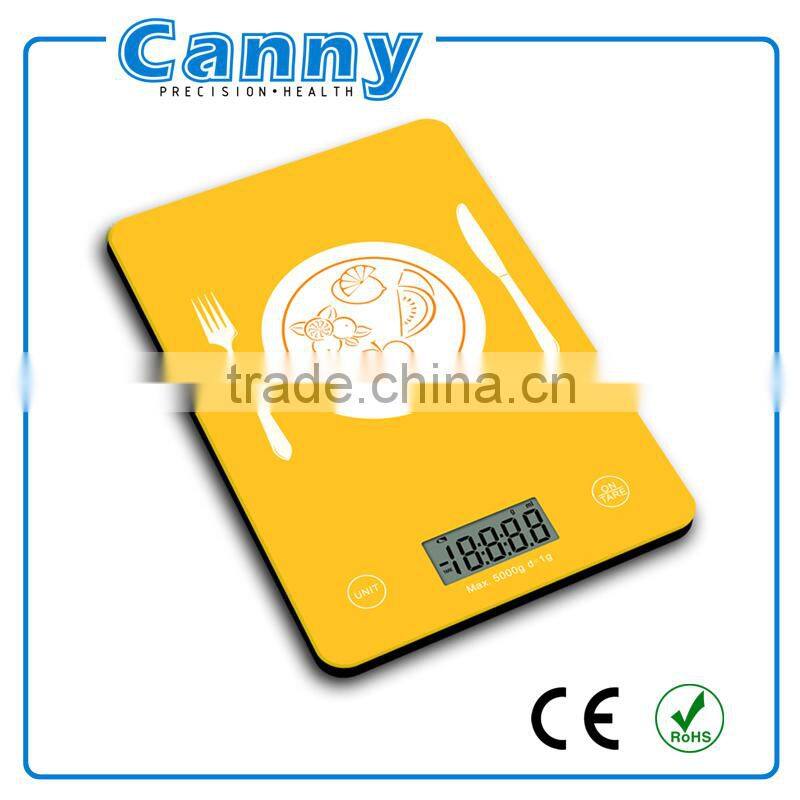 Kitchen scale 5kg capacity precise with 1 gram graduation