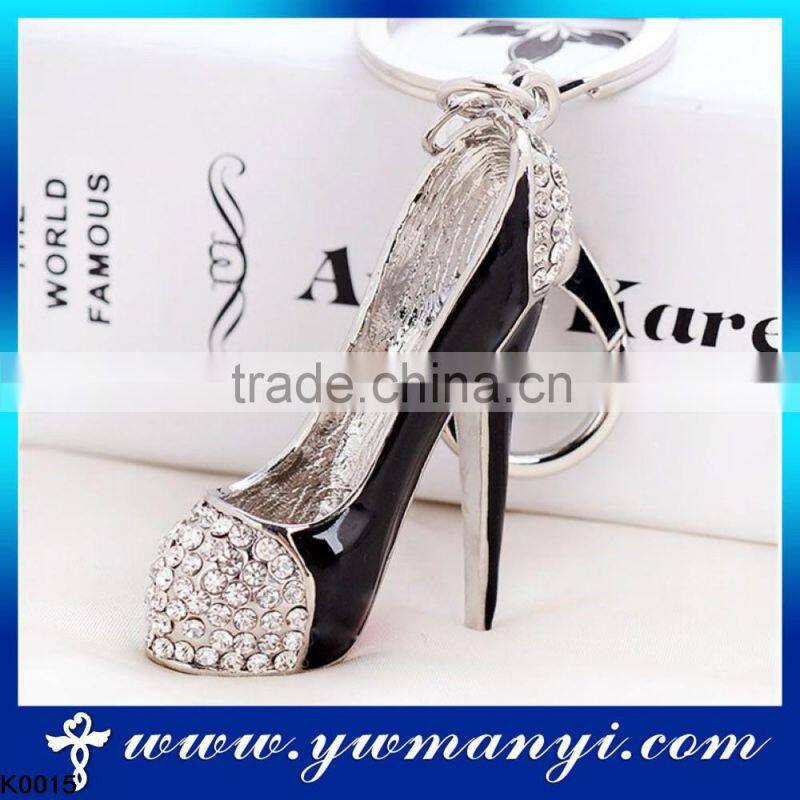 Fashion jewelry wholesale alibaba high-heeled shoe key chain metal K0015