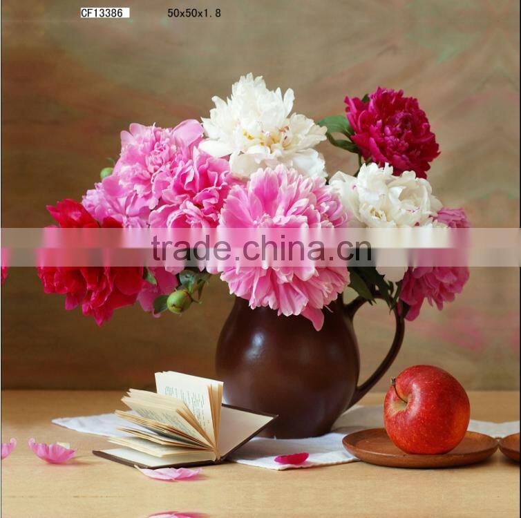 fresh flower printing canvas prints rural style decoration wall art