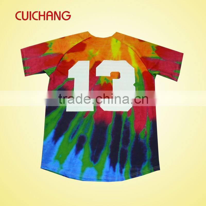 high quality fashion custom baseball jersey with 1 pc MOQ