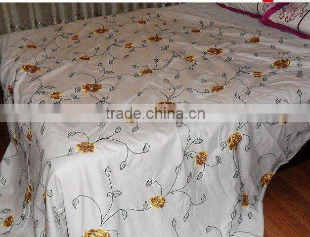 hot sell embroidery bed cover designs