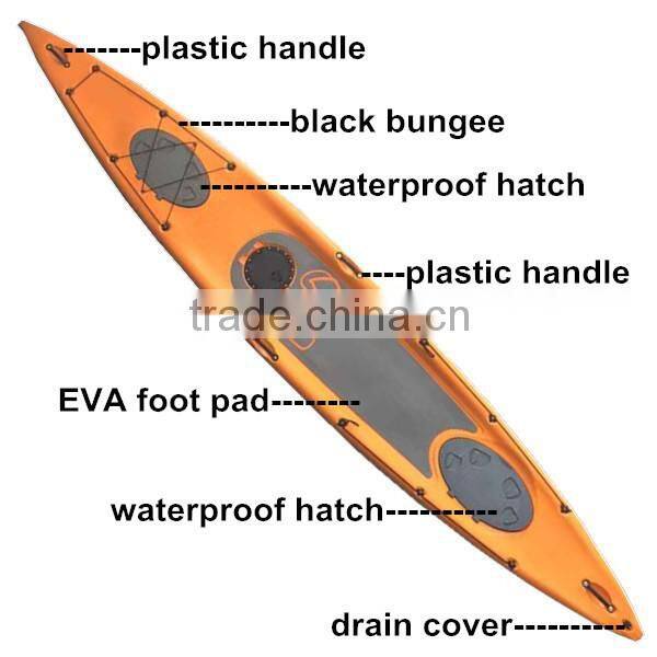 New design plastic surfing board/stand up paddle board-SUP16