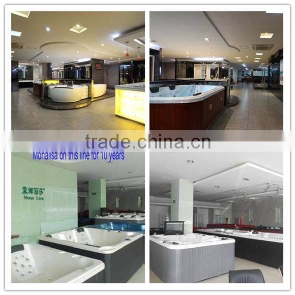 Sexy waterfall LED bathtub sizes