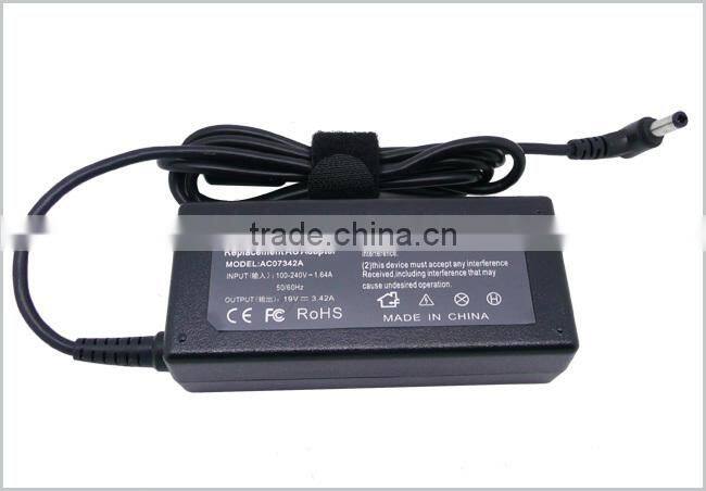 Universal Replacement Laptop Adapter for Toshiba 19V 3.42A 65W 5.5mm*2.5mm