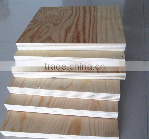 18mm furniture grade pine plywood commercial plywood/marine plywood from shandong factory
