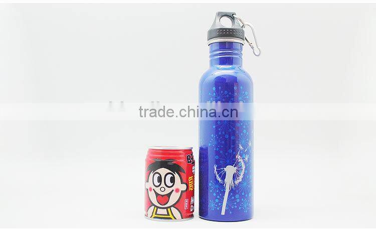 Outdoor travel leakproof 750ml stainless steel sports water bottle