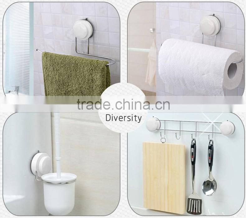 Suction cup wall mounted paper towel holder Bathroom Corner Shelf