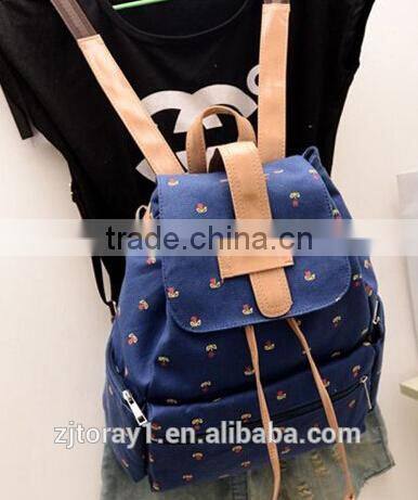 China new style lovely girls school backpack bag