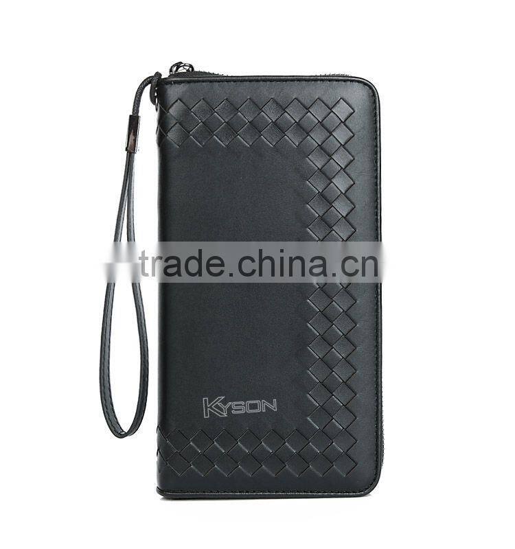 Black custom money clip wallet men