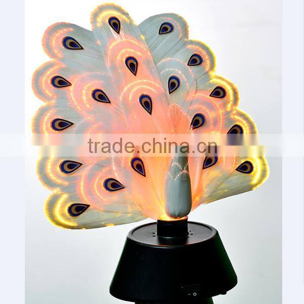 fiber optic animal peacock