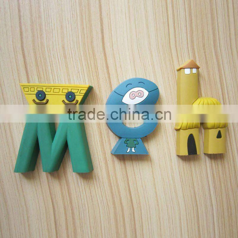 Plastic colorful toys,letter epoxy figures,alphabet epoxy decoration