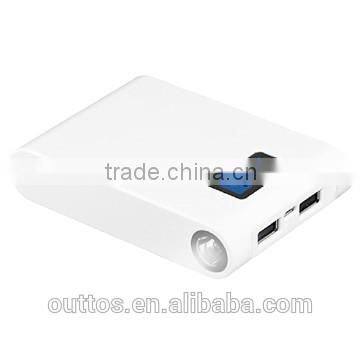 Latest LCD digital display 8800mah power bank with display HD adverisement portable power pack