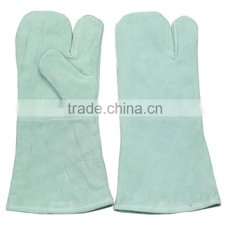 hot leather safety working/welding gloves with high quality