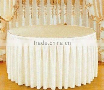 Box pleats table skirts, polyester table skirts, table skirting