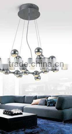 LED Electroplating Ball Chandelier Modern Minimalist Lighting Lamp