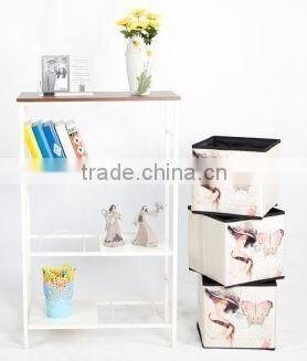 2015 new fashional 3 tiers fabric drawer storage rack