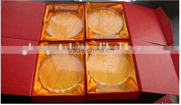 Special Crystal Pen holder Card Holder with Clock Office table Decoration