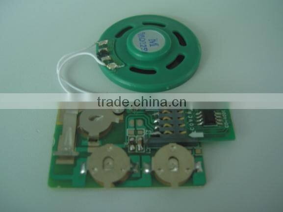 Light sensor chip programmable sound modules for greeting cards and sound box/toy