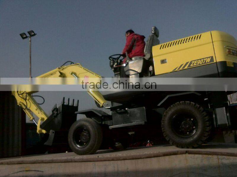 New ZOT good price 6T wheel excavator for sale