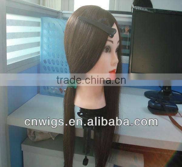 Premium Quality human hair training head/hairdressing training heads