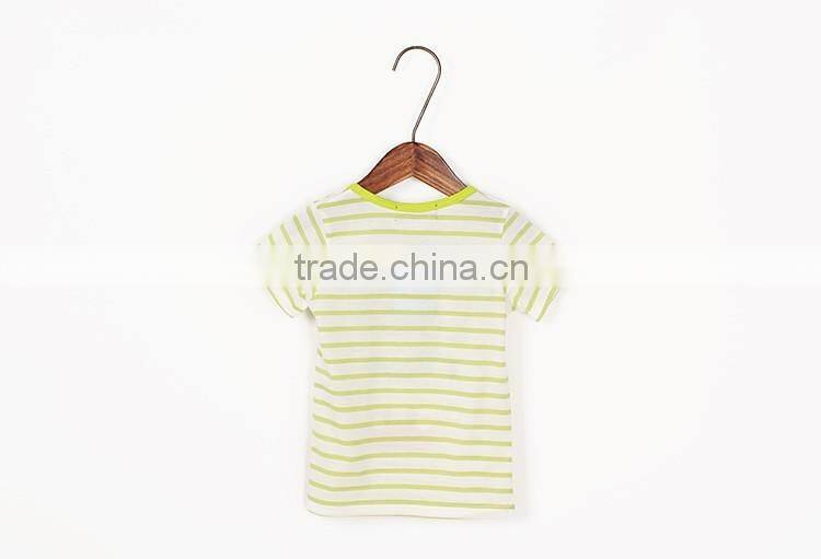 new style fashion boys shirt cartoon duck printed boys stripe shirt