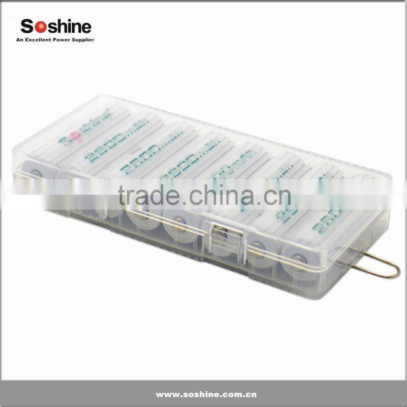 Soshine waterproof AA battery case, battery holder case for 8pcs AA batteries