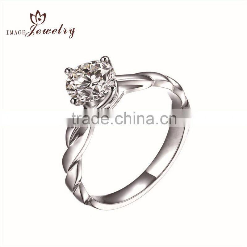 Low price 925 Sterling Silver Wedding Ring Of White