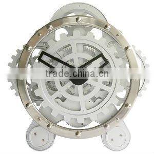 Moving Gear Table Clock, Decorative Clock