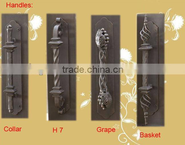 Interior doors wrought iron wine door