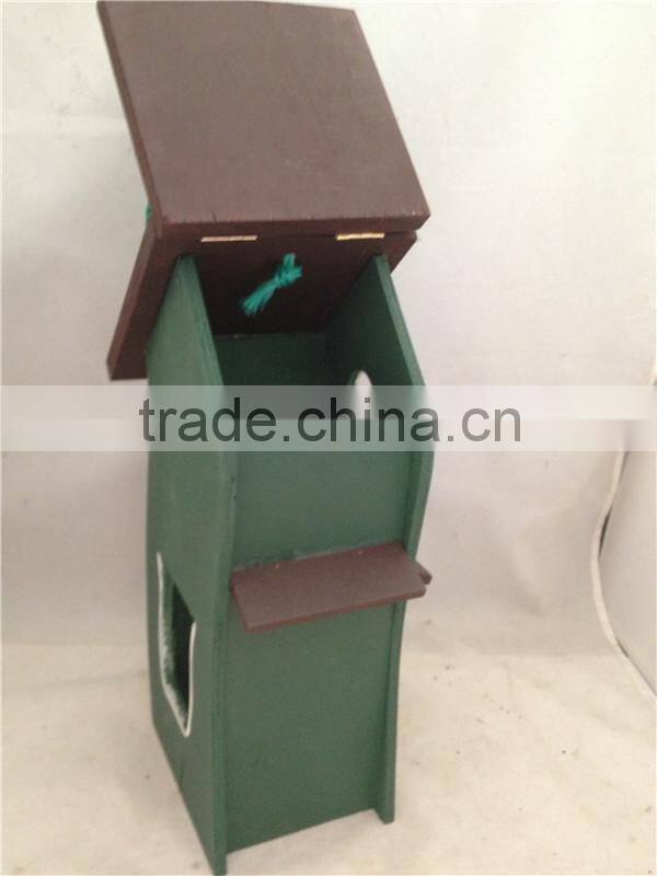 Eco-friendly decorative MDF pet birdhouse