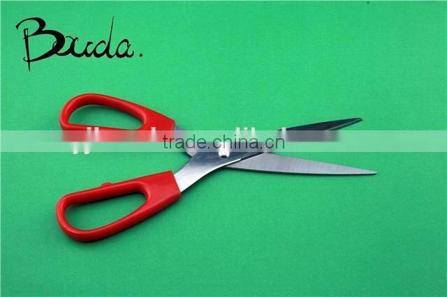 Good quality colourful soft handle office scissors/student scissors BD-S1618