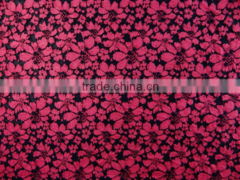 Printed Peached fabric Storage New style modern lace for wedding dress are selling Nylon Spandex Cotton lace fabric