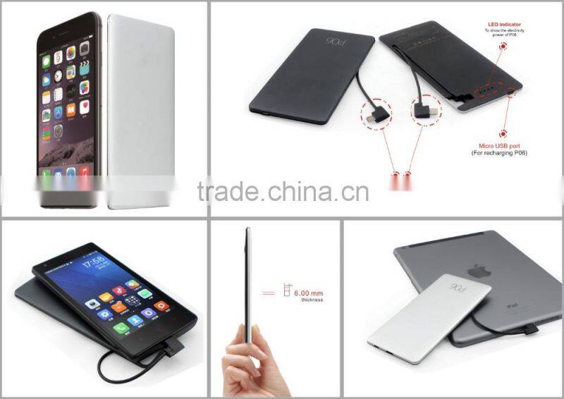 Forida Aluminium mini power bank slim power bank