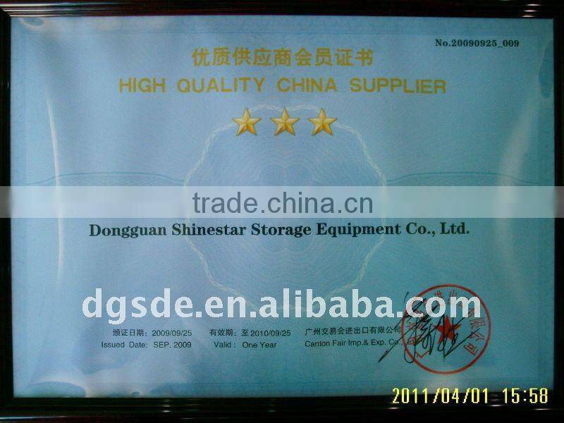 long span China display shelf golden manufacturer