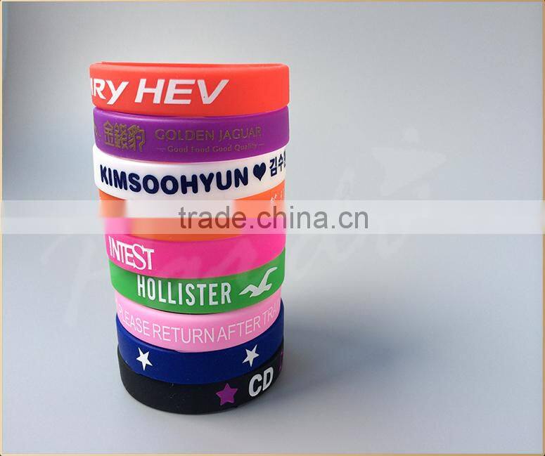 cheap silicon rubber band bracelet