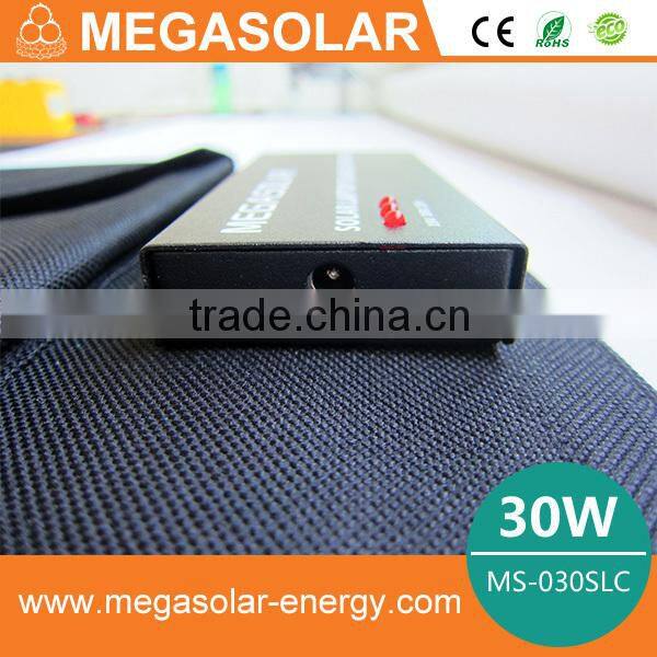 30w foldable laptop solar charger 5v 12v 16v 19v