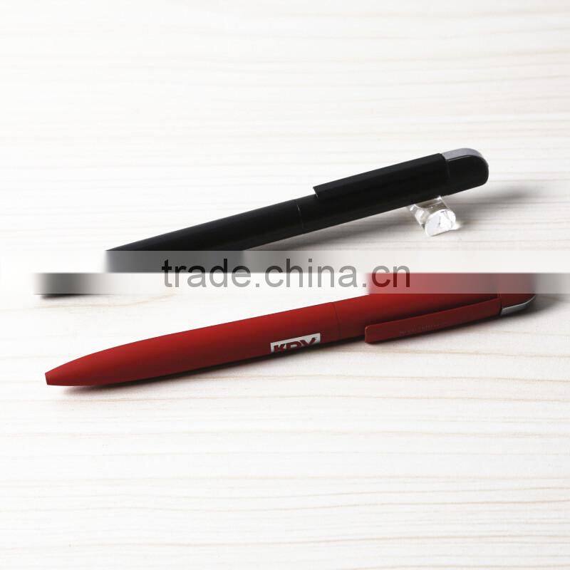 self-inking stamp pen leather roller pen in Aluminum sheet gift box