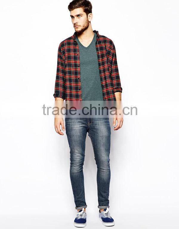 mens long sleeve t shirt v neck