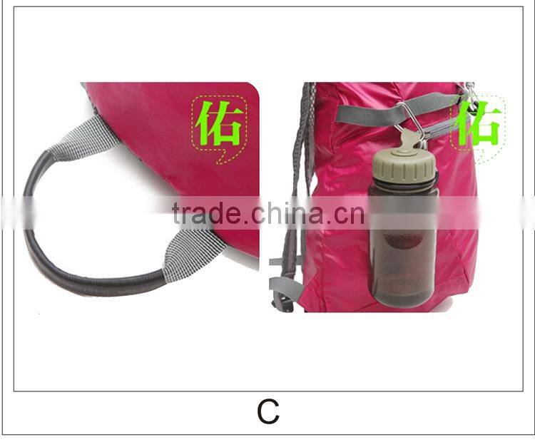 2014 high quality outdoor Nylon bag folding as square pocket