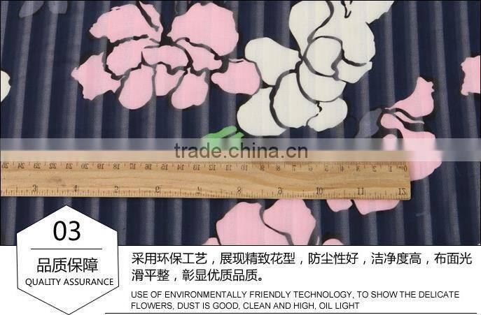 100D polyester printing chiffon fabric for dress and scarves