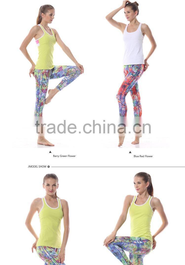 Sublimation Printed Capri, Skinny Sports Pants, Dri Fit Gym Wear, Sexy Belly Dance Tights, Fitness Yoga Leggings in Shanghai