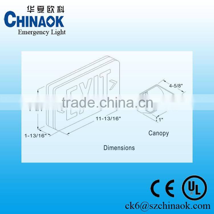 Ni-Cd Battery Best Quality Ceiling Mounted Led Emergency Exit Sign