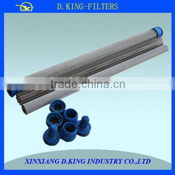 sintered mesh micron candle strainer for oil filtration