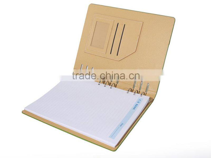 Factory sale colored PU leather notebook for promotional & gift