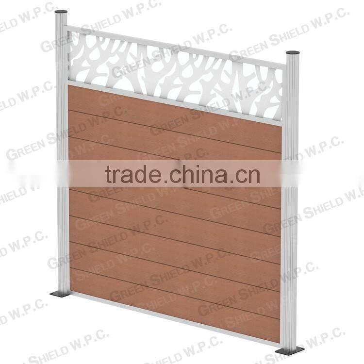 Wood Plastic Fence/Enclosure Wall 1.8m/2.0m/figured